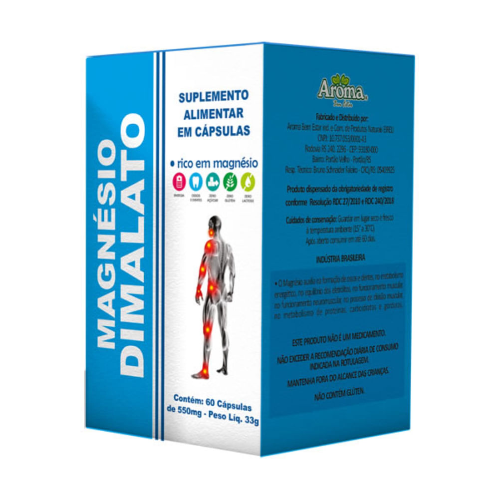 Magnesio Dimalato 60 Cápsulas
