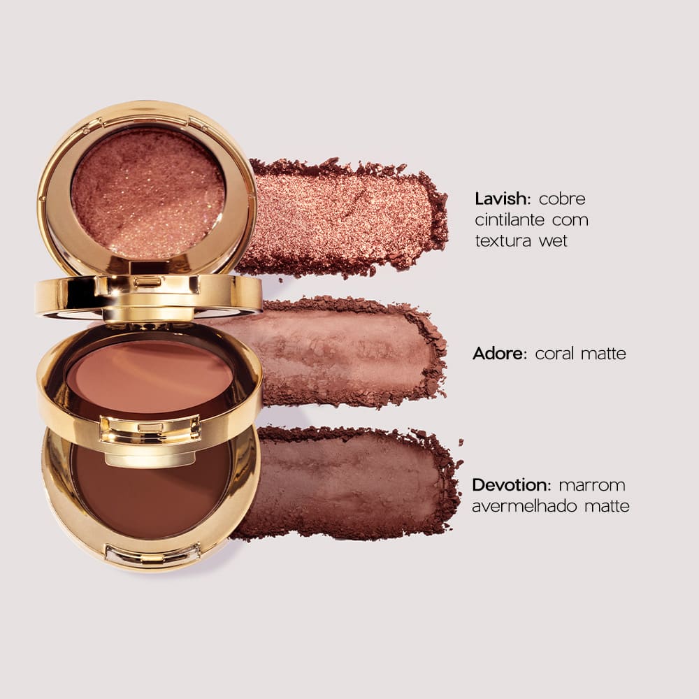 Trio de Sombras Nádia Tambasco By Océane  To Go Palette Glare 7,8g