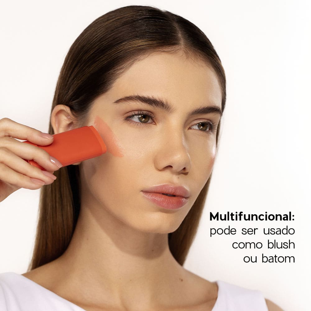 Kit Blush em Bastão Laranja + Contorno em Bastão Médio Océane Limited