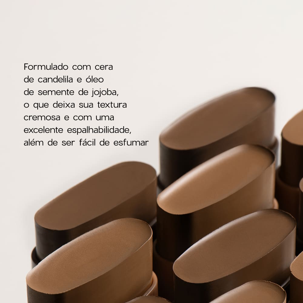 Kit Blush em Bastão Laranja + Contorno em Bastão Médio Océane Limited