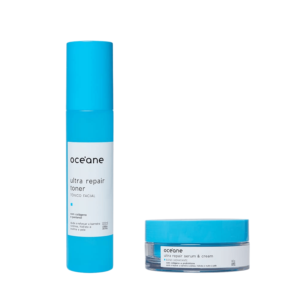 Kit Tônico Facial + Duo Sérum e Creme Hidratante Ultra Repair