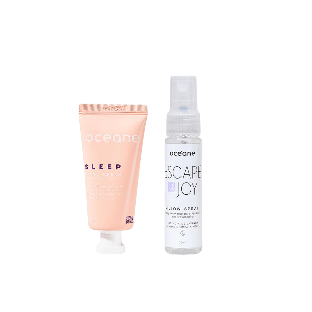 Kit Creme para As Mãos Sleep + Spray Relaxante para Travesseiro