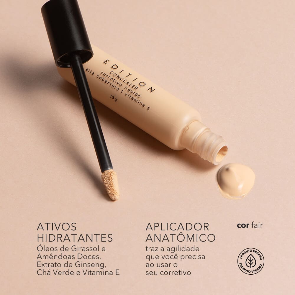 Kit Corretivo Líquido Fair +  Lip Tint Océane Edition