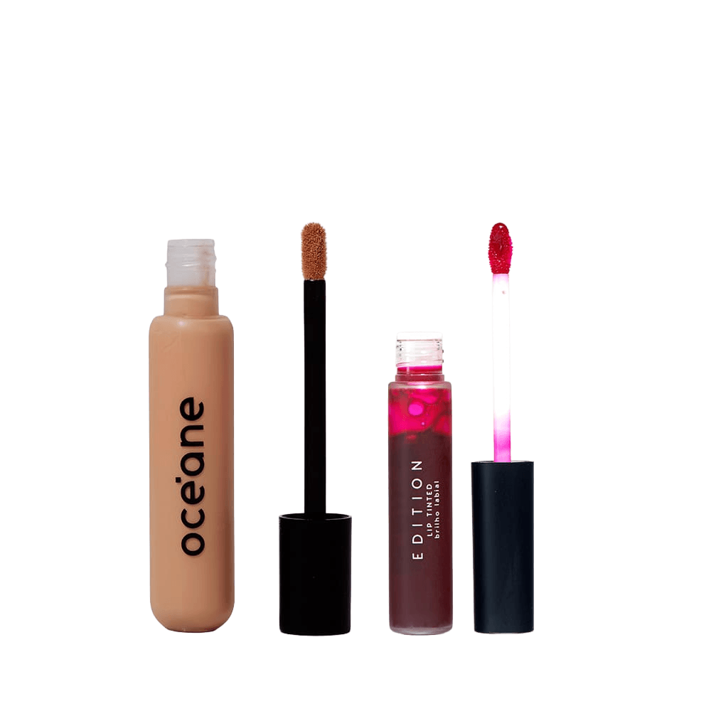 Kit Corretivo Líquido Medium Light + Lip Tint Océane Edition