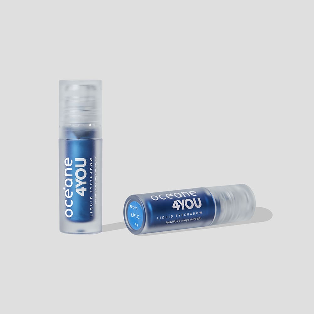 Sombra Liquida Azul Liquid Eyeshadow Epic 4you 2g