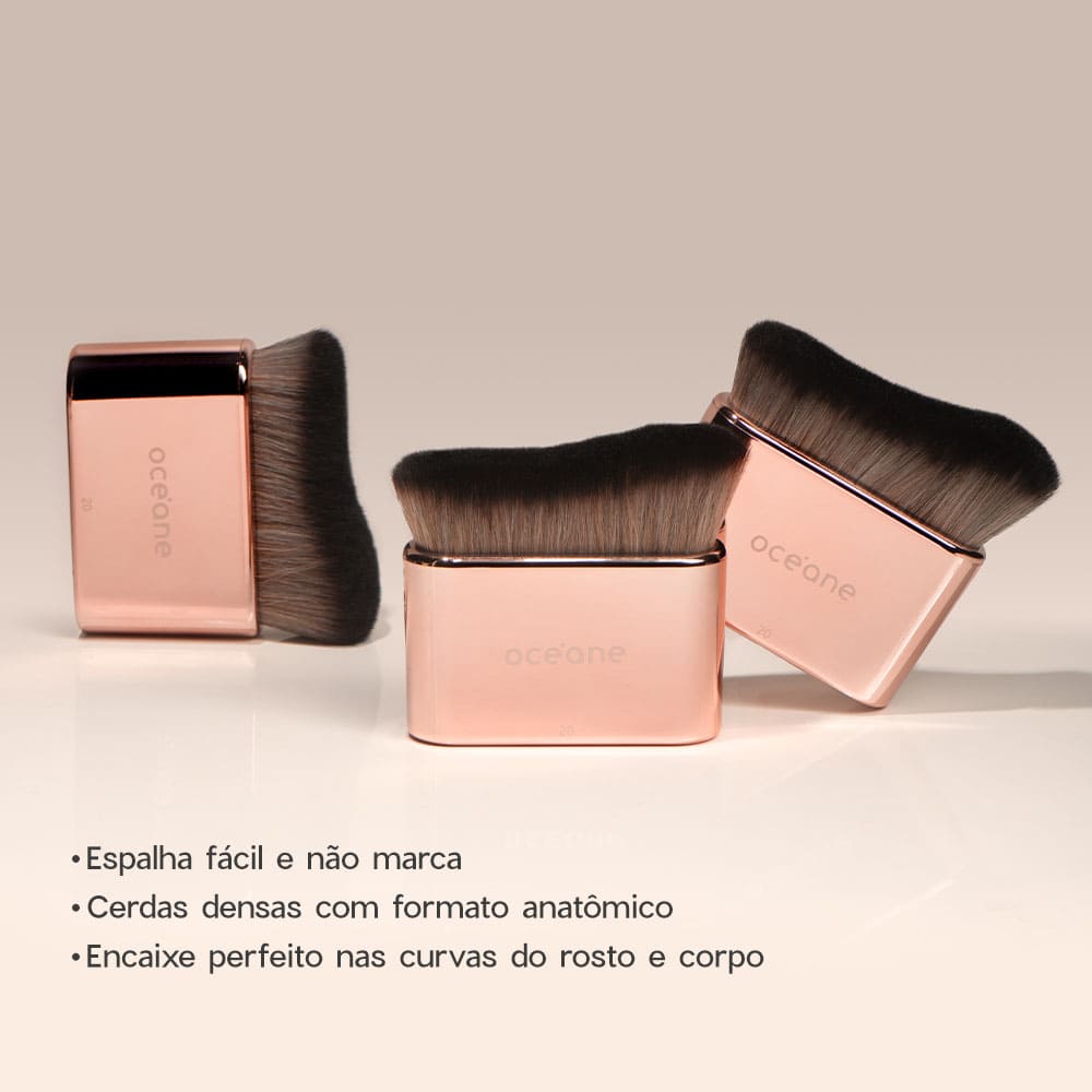 Kit Base em Bastão Sand + Pincel de Maquiagem Multifuncional
