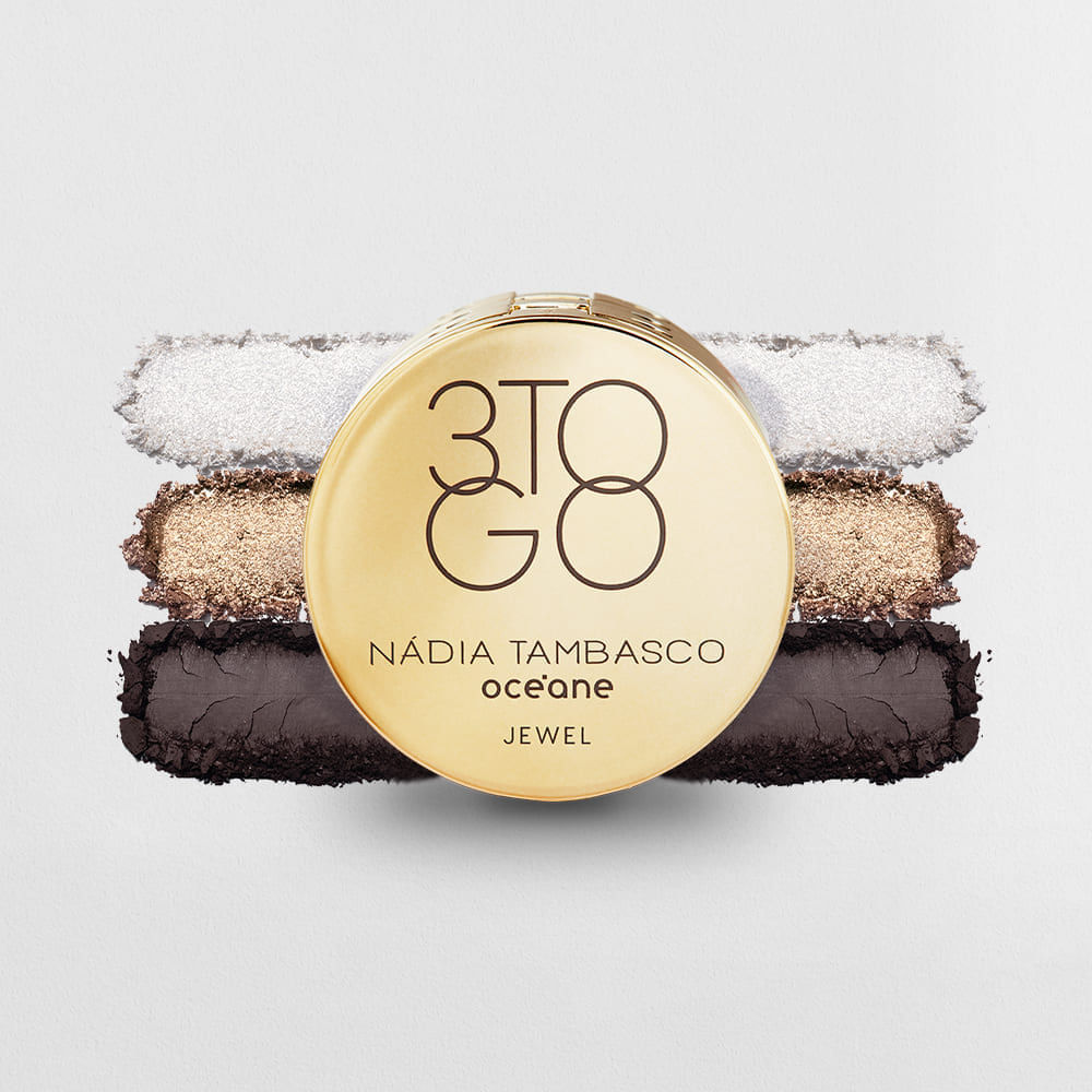 Trio de Sombras Nádia Tambasco By Océane To Go Palette Jewel 7,8g