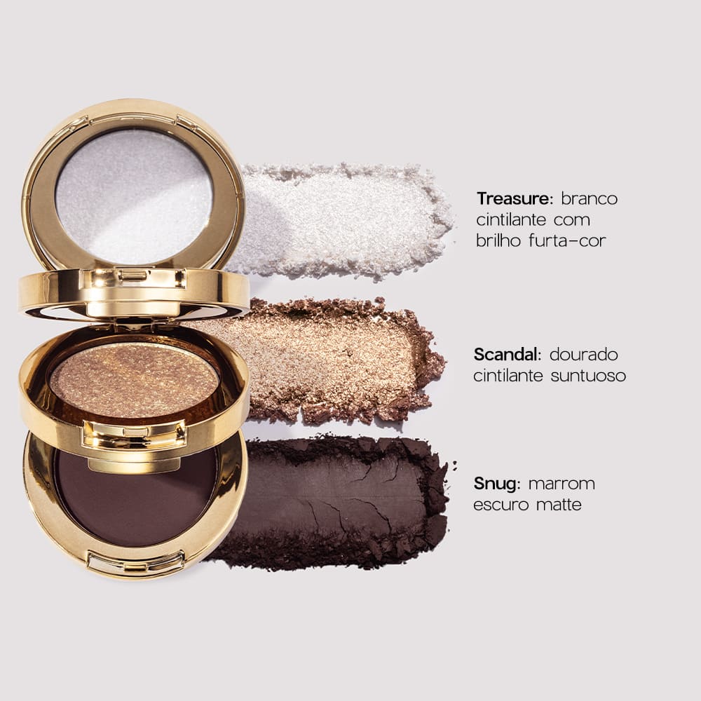 Trio de Sombras Nádia Tambasco By Océane To Go Palette Jewel 7,8g