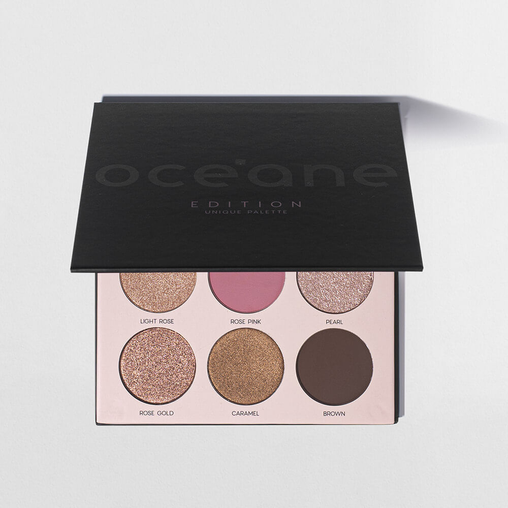 Kit Paleta de Sombras Unique + Batom Rosa Océane Edition