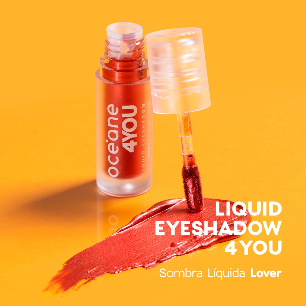 Sombra Líquida Vermelha Liquid Eyeshadow Lover 4you 2g