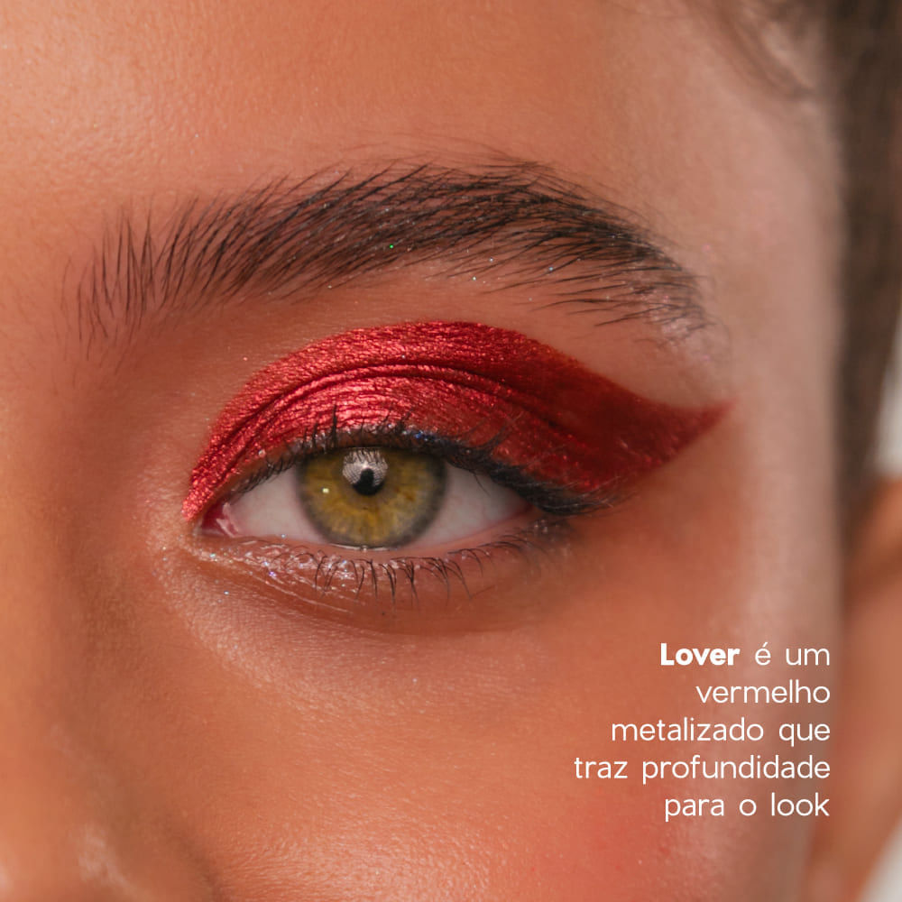 Sombra Líquida Vermelha Liquid Eyeshadow Lover 4you 2g