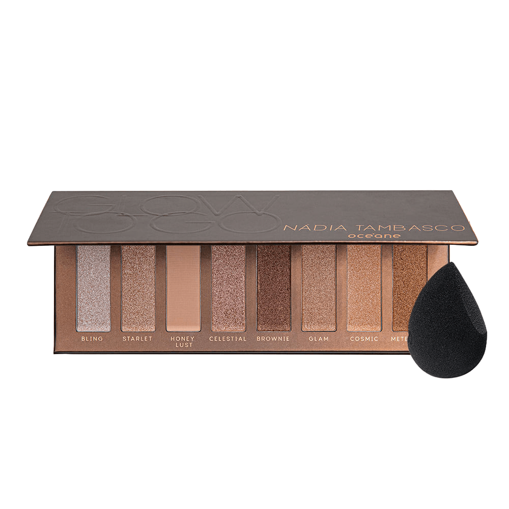 Paleta De Sombras + Esponja De Maquiagem Flat Drop Edition
