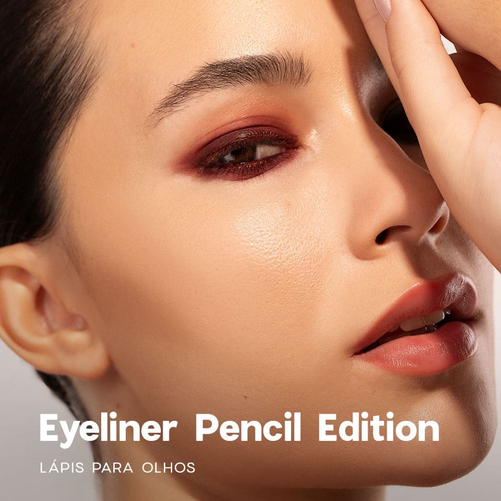 Kit Lápis para Olhos Bordô + Sombra Líquida Vermelha