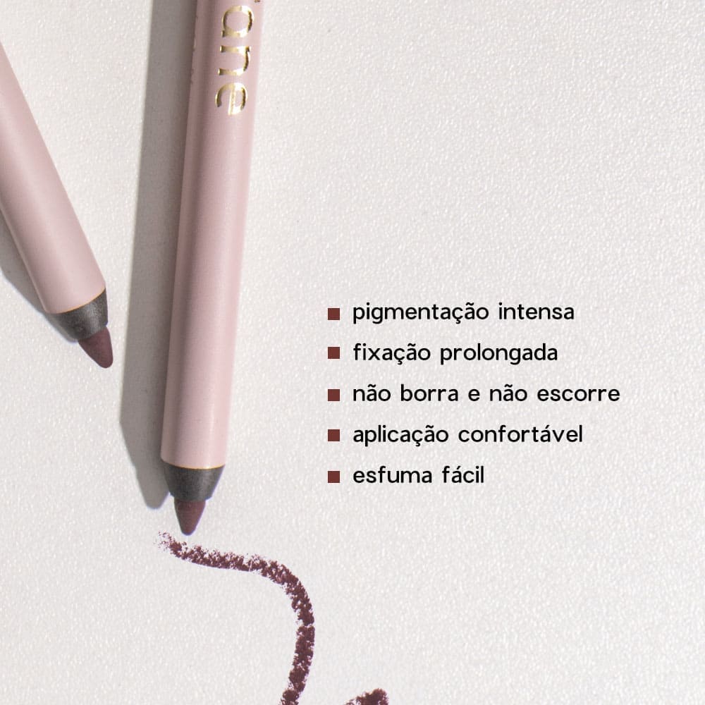 Kit Lápis para Olhos Bordô + Sombra Líquida Vermelha