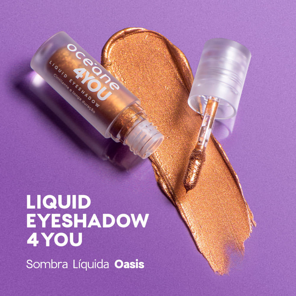 Sombra Líquida Cobre Liquid Eyeshadow Oasis 4you 2g