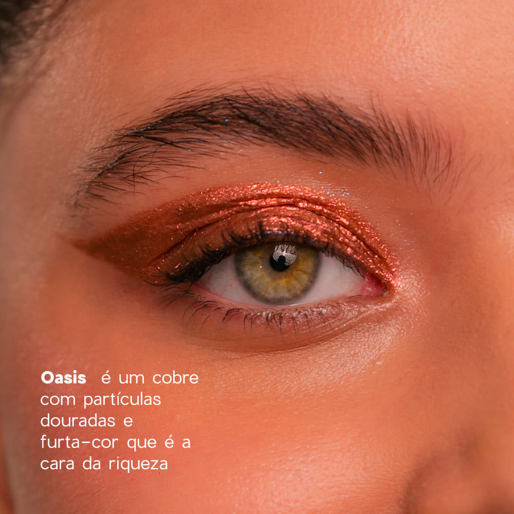 Sombra Líquida Cobre Liquid Eyeshadow Oasis 4you 2g
