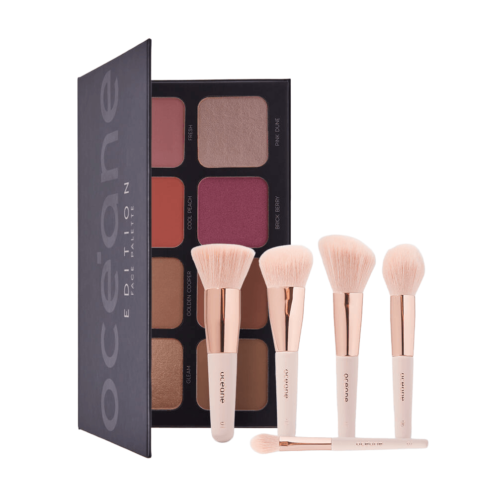 Kit Paleta Multifuncional Face Palette  Mini Pincéis