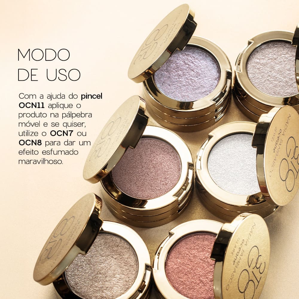 Kit Trio de Sombras 3 To Go Pallete Blast + Batom Marrom Cremoso