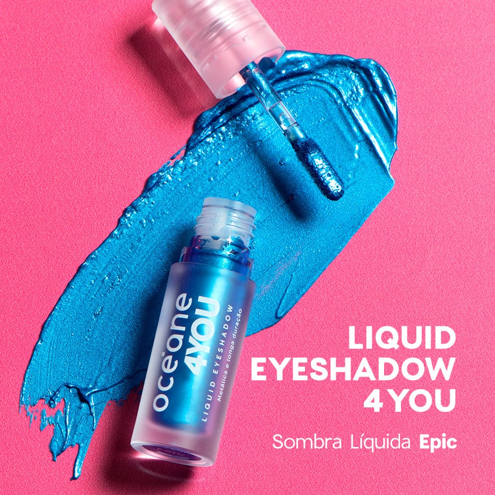 Kit Lápis para Olhos Prata + Sombra Liquida Epic 4you (2 Produtos)
