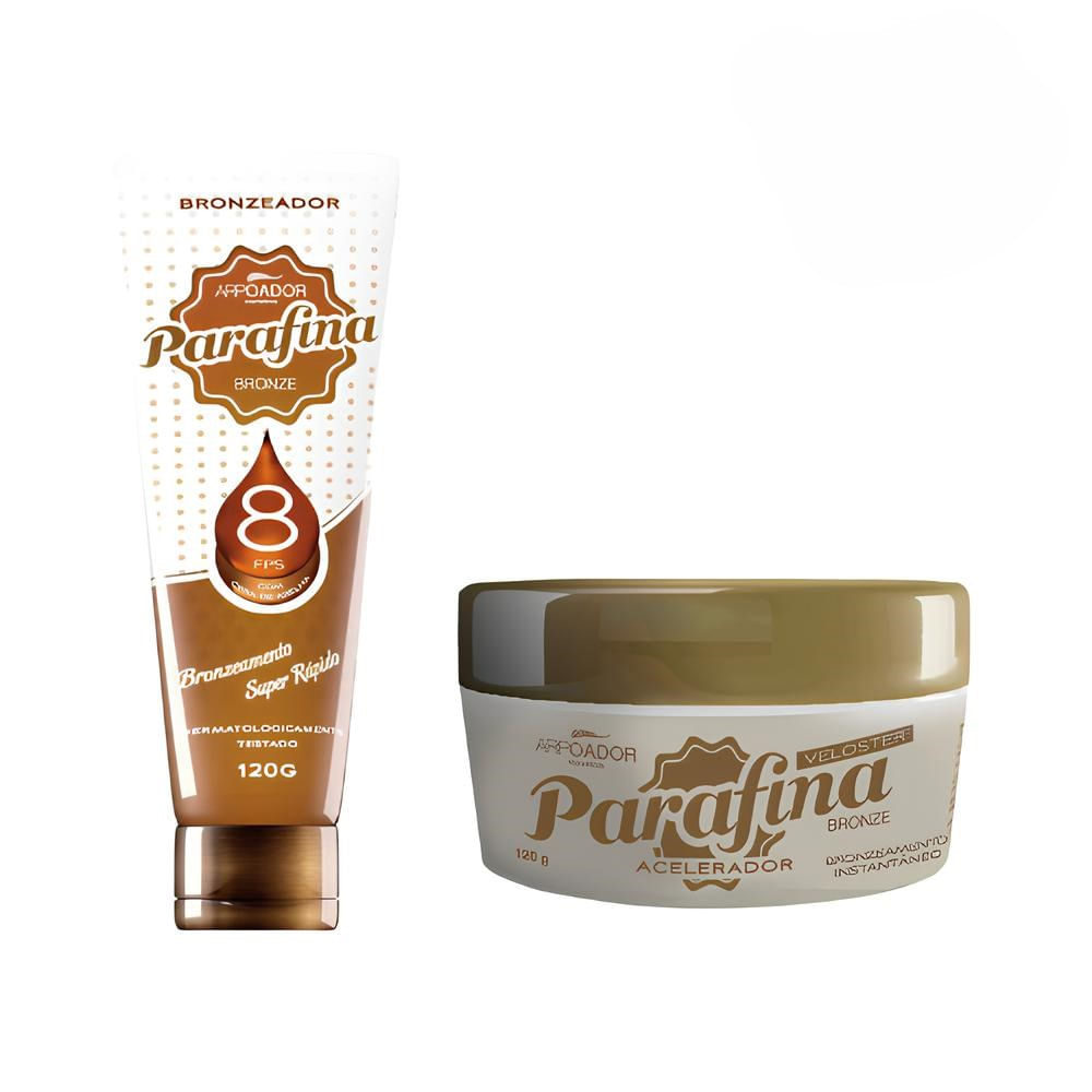 Kit Parafina Bronze Veloster + Bronzeador Cera De Abelha Fps8