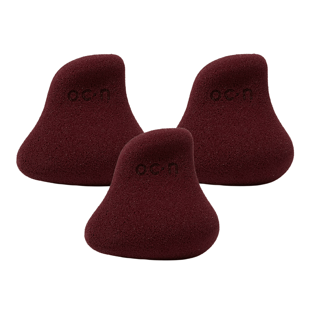 Kit Esponjas De Maquiagem My Blend Vinho Océane Edition 3 Unidades