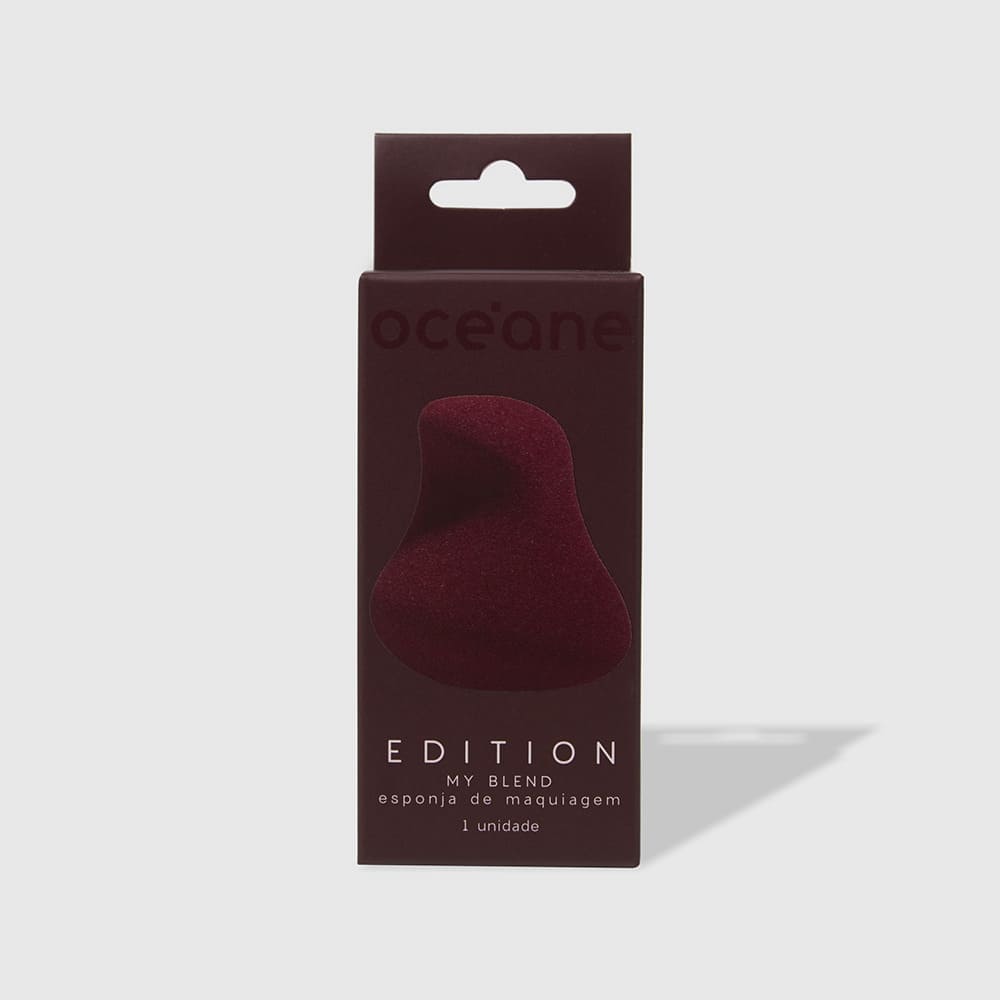 Kit Esponjas de Maquiagem My Blend Vinho Océane Edition 3 Unidades