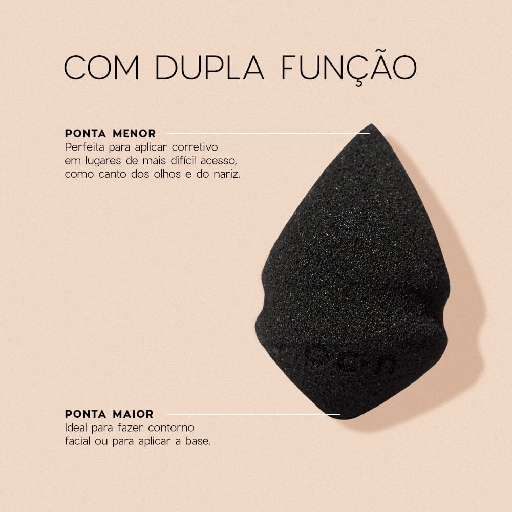 Kit Esponja de Maquiagem Mini Drop + Mini Powder Puff + Mini Píncéis
