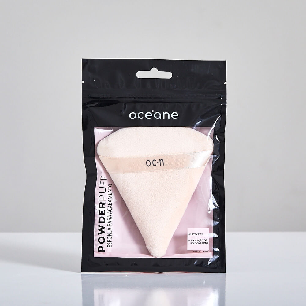 Kit Esponja de Maquiagem Powder + Puff Esponja Mini Powder Puff