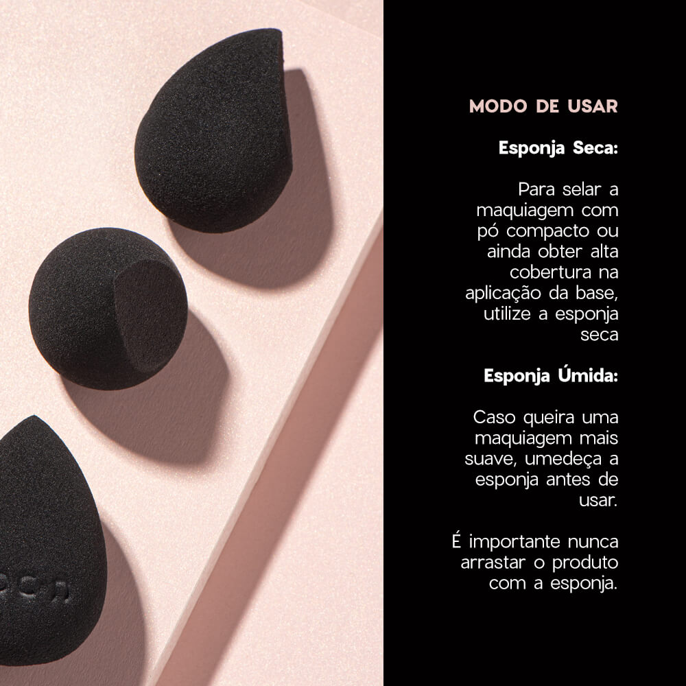 Kit Paleta de Sombras 24.1 Cores + Esponja de Maquiagem Flat Drop Edition