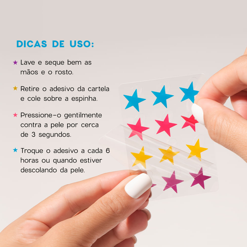 Kit Gel Secativo + Star Acne Patches 4you