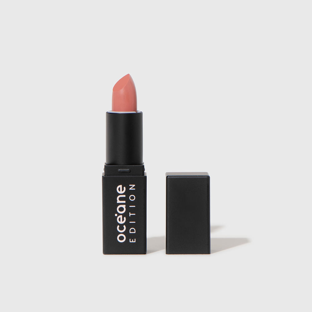 Kit Mini Blush Cintilante + Mini Batom Rosa Semi-Matte Océane Edition