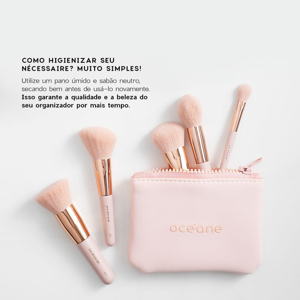 Kit Mini Drop Mini Powder Puff Mini Pincéis Mini Daily Makeup
