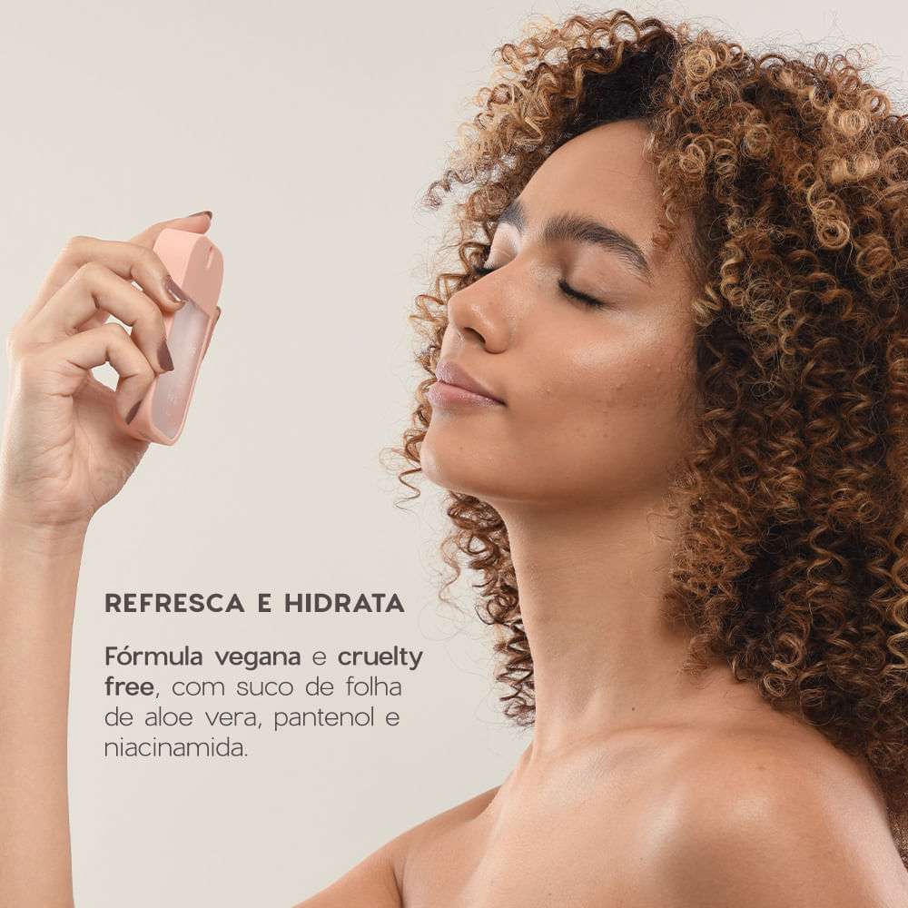 Kit Mini Nécessaire Mini Brilho Labial Mini Blush Bruma Facial Océane