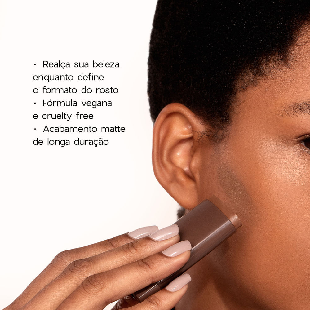 Contorno em Bastao Marrom Medio Contour Stick Medium Oceane Limited 14g