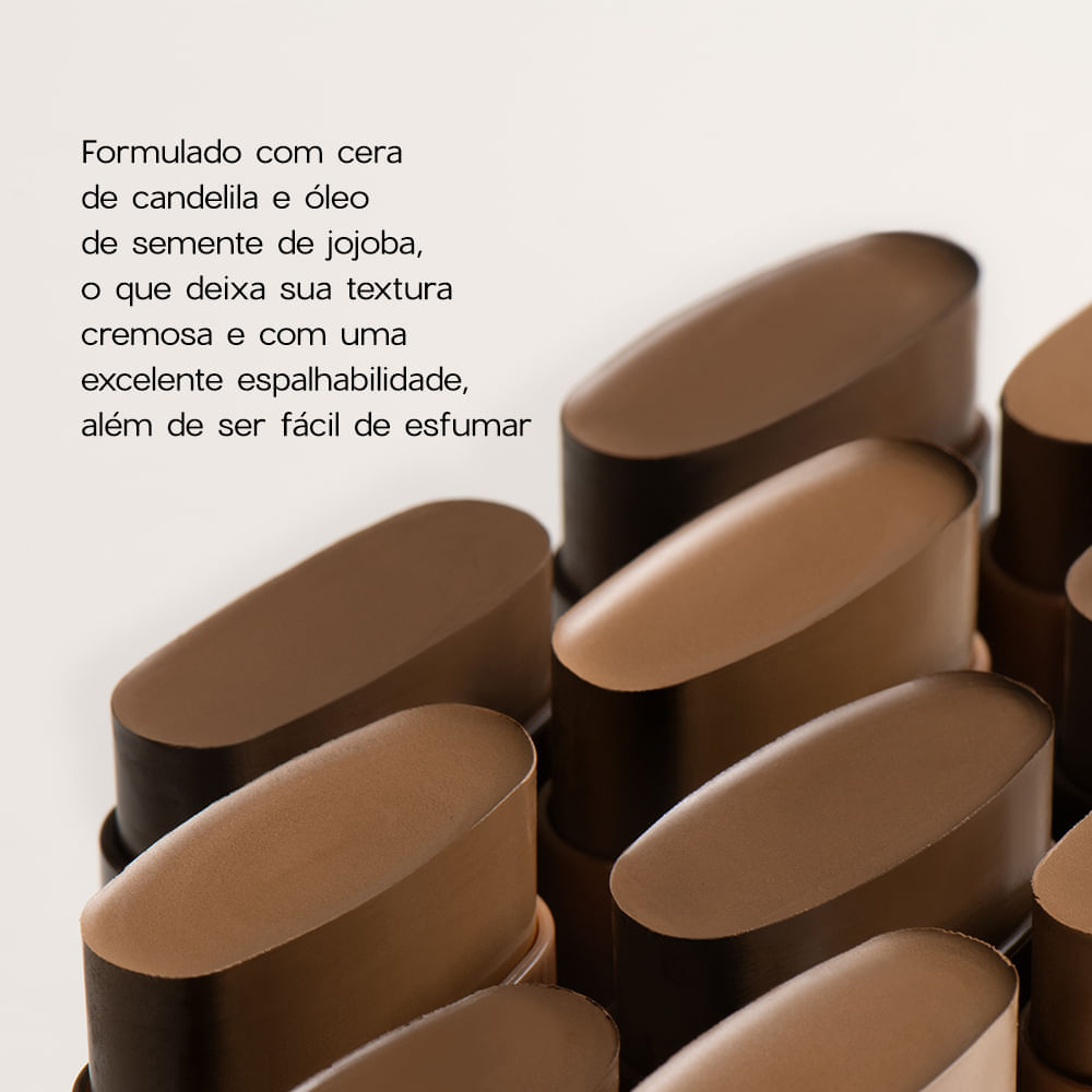 Contorno em Bastao Marrom Medio Contour Stick Medium Oceane Limited 14g