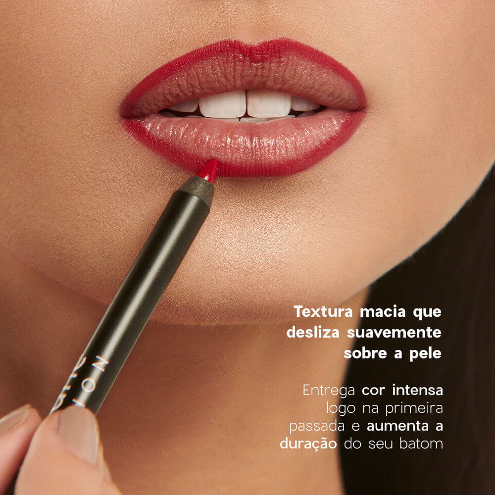 Kit Paleta Multifuncional Face Palette +  Batom Vermelho + Lápis Labial Vermelho + Caneta Delineadora Océane Edition