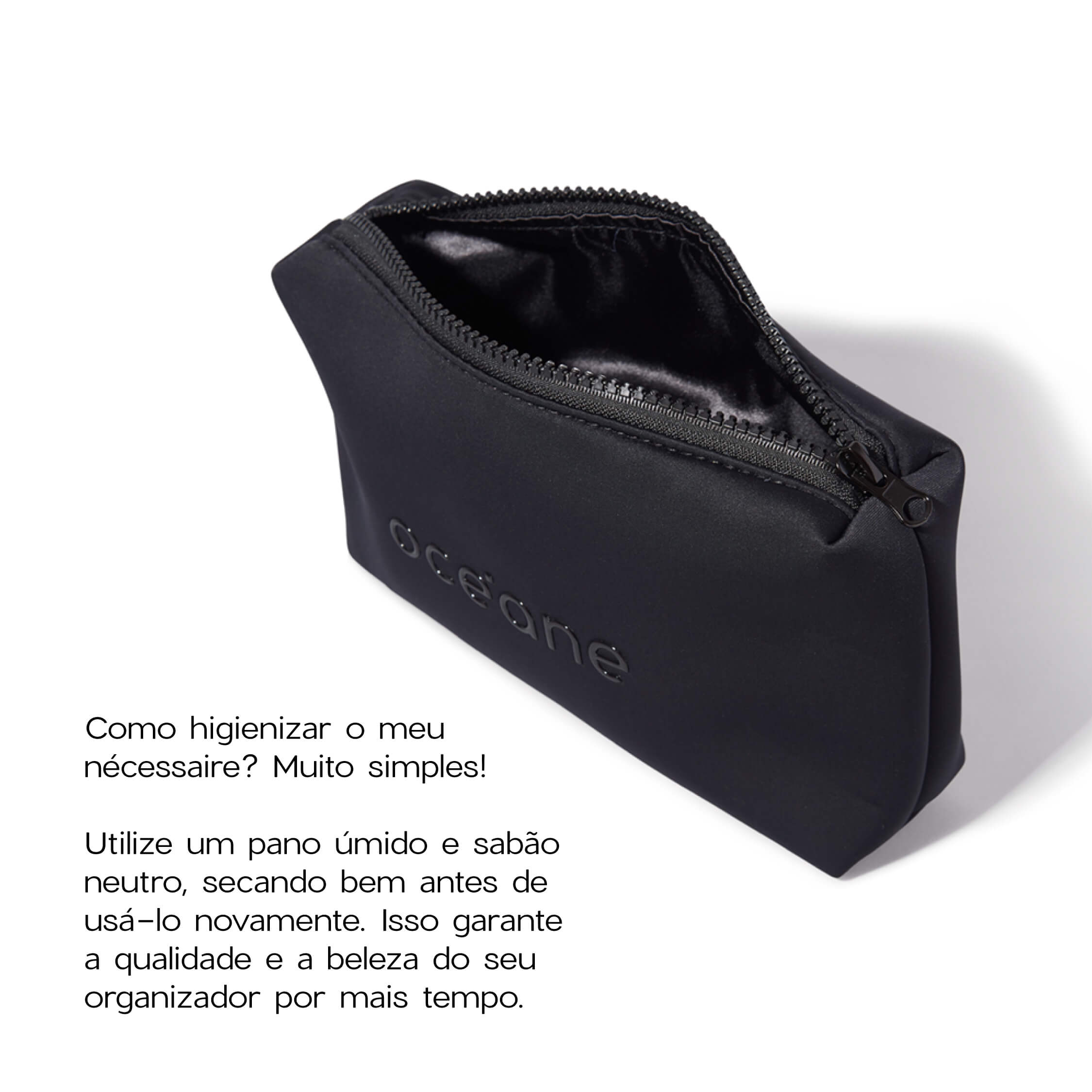 Kit Nécessaire Preto + Spray Relaxante Blend de Óleos Essenciais