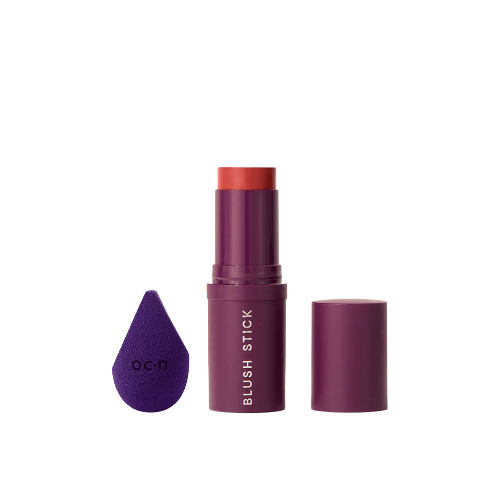 Kit Blush Stick Berry Kiss + Esponja De Maquiagem Sister Blend Roxa Océane Purple