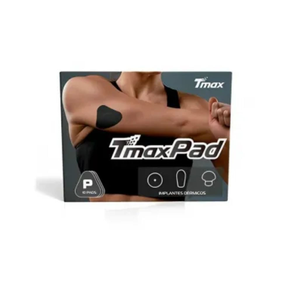 Bandagem Pad Autoadesiva Implante Dérmico Cx Tmax Preto 10 Unidades