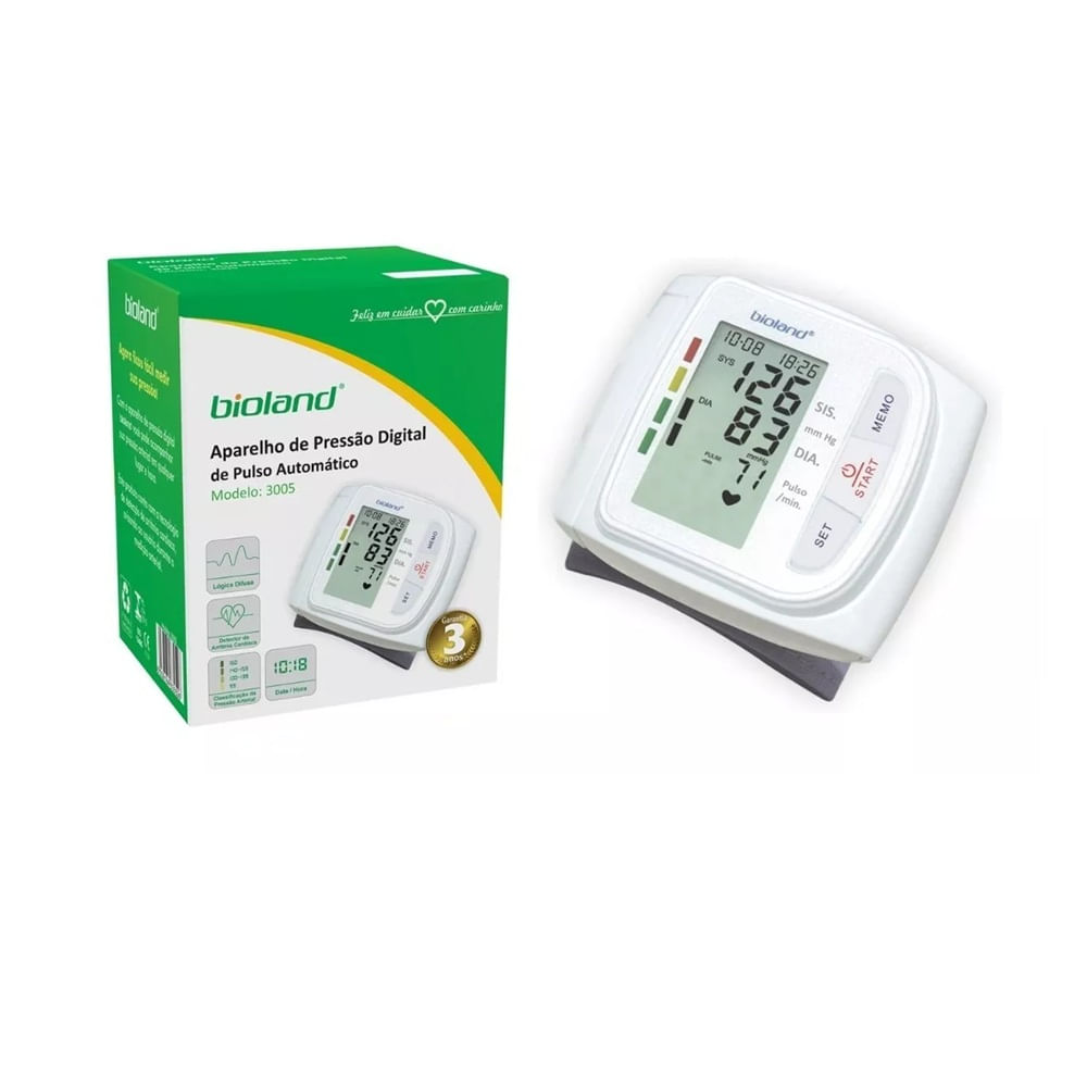Medidor De Pressão Digital Pulso Bioland Modelo 3005