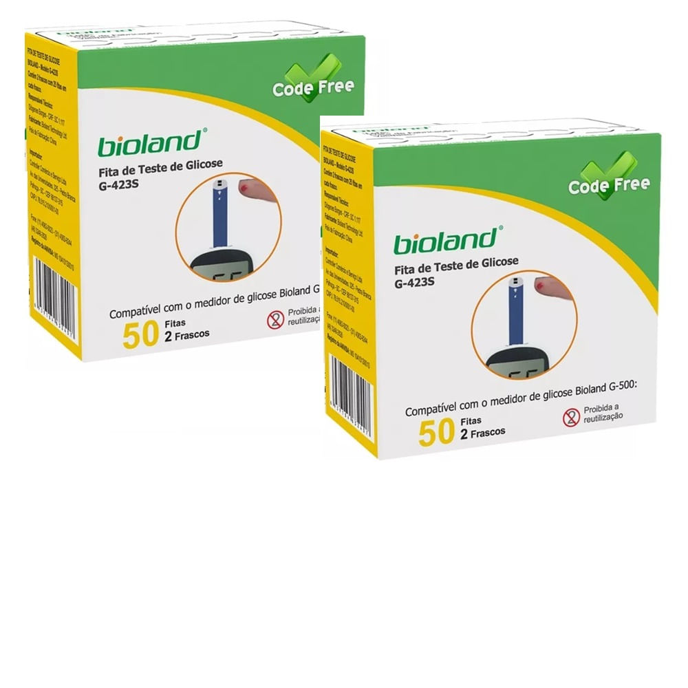 Kit 100 Fitas para Medição Bioland  Modelo G423S CODE Free