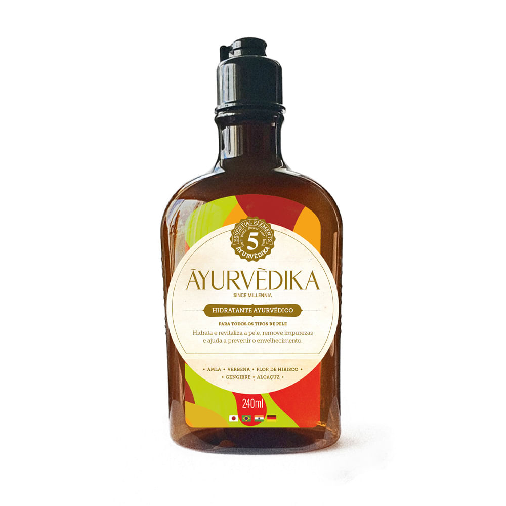 Creme Hidratante Ayurvédico Hidratação Nutrição Natural 240ml