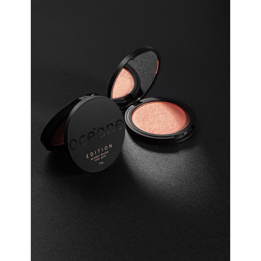 Kit Blush Cintilante + Esponja de Maquiagem Flat Drop Edition