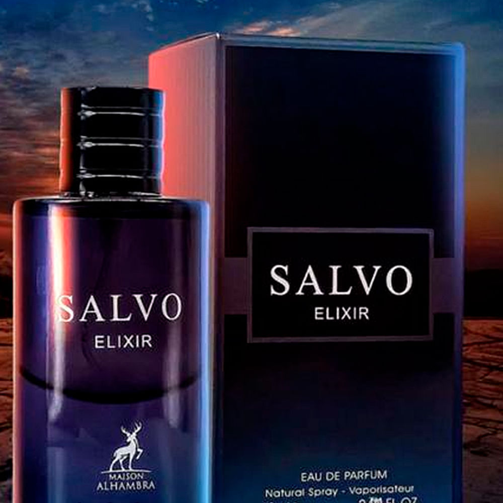 Perfume Árabe Masculino Salvo Elixir Eau de Parfum Maison Alhambra 60ml