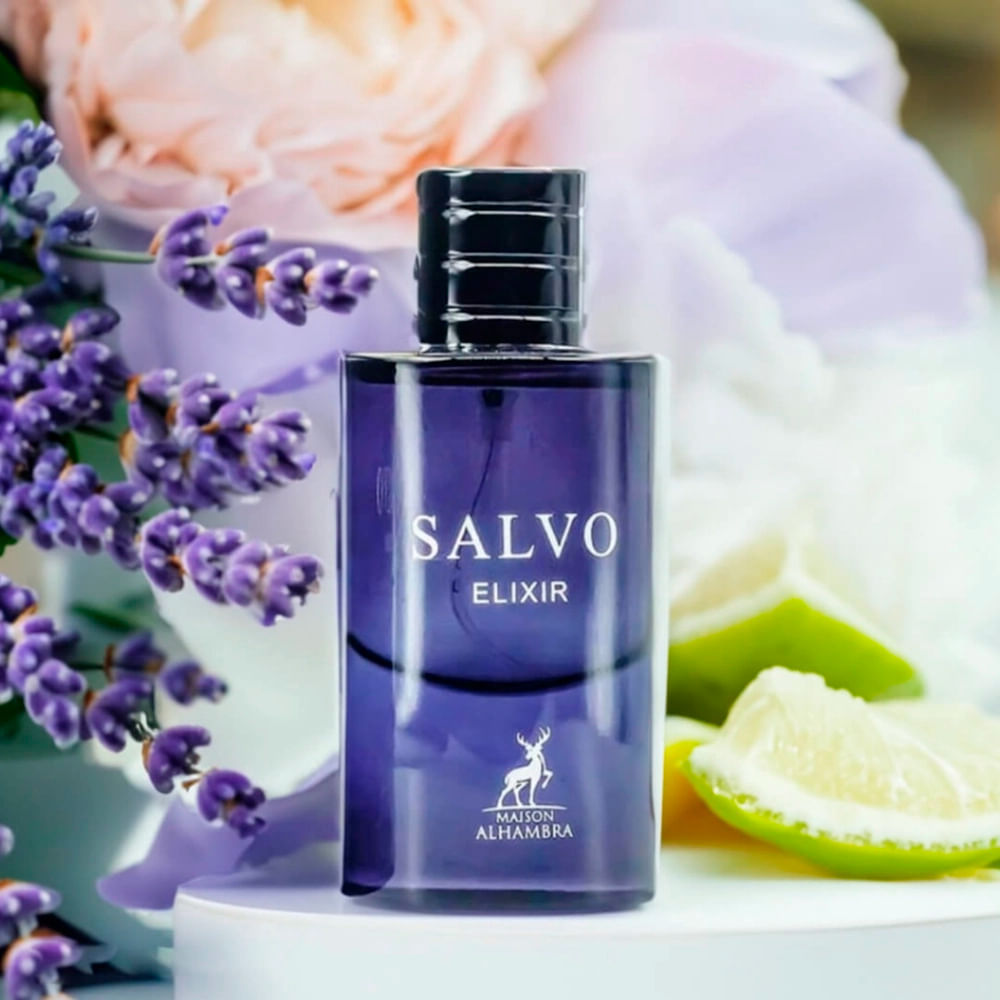 Perfume Árabe Masculino Salvo Elixir Eau de Parfum Maison Alhambra 60ml