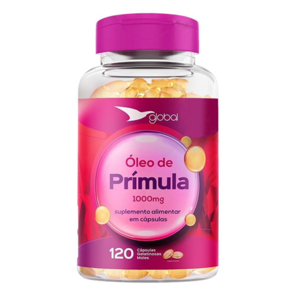 Óleo De Prímula Global Suplementos 120 Cápsulas