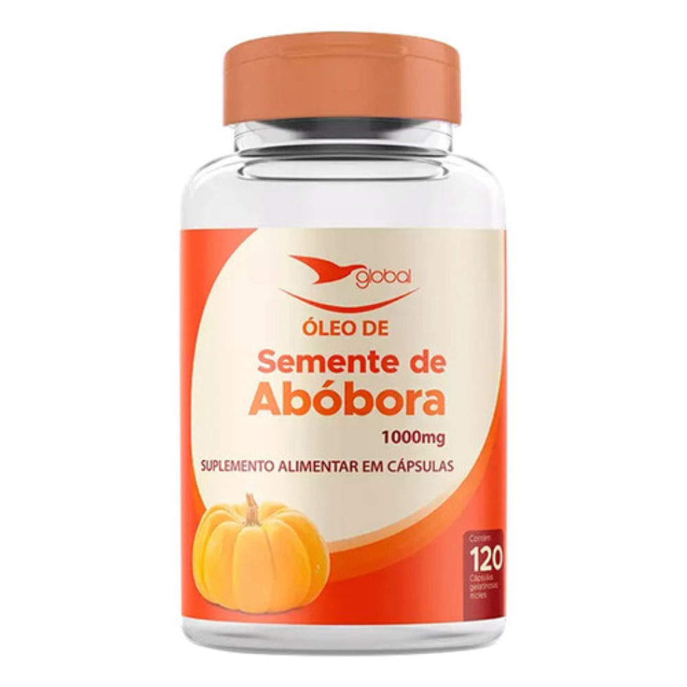 Óleo De Semente De Abóbora Softgels Global 120 Cápsulas