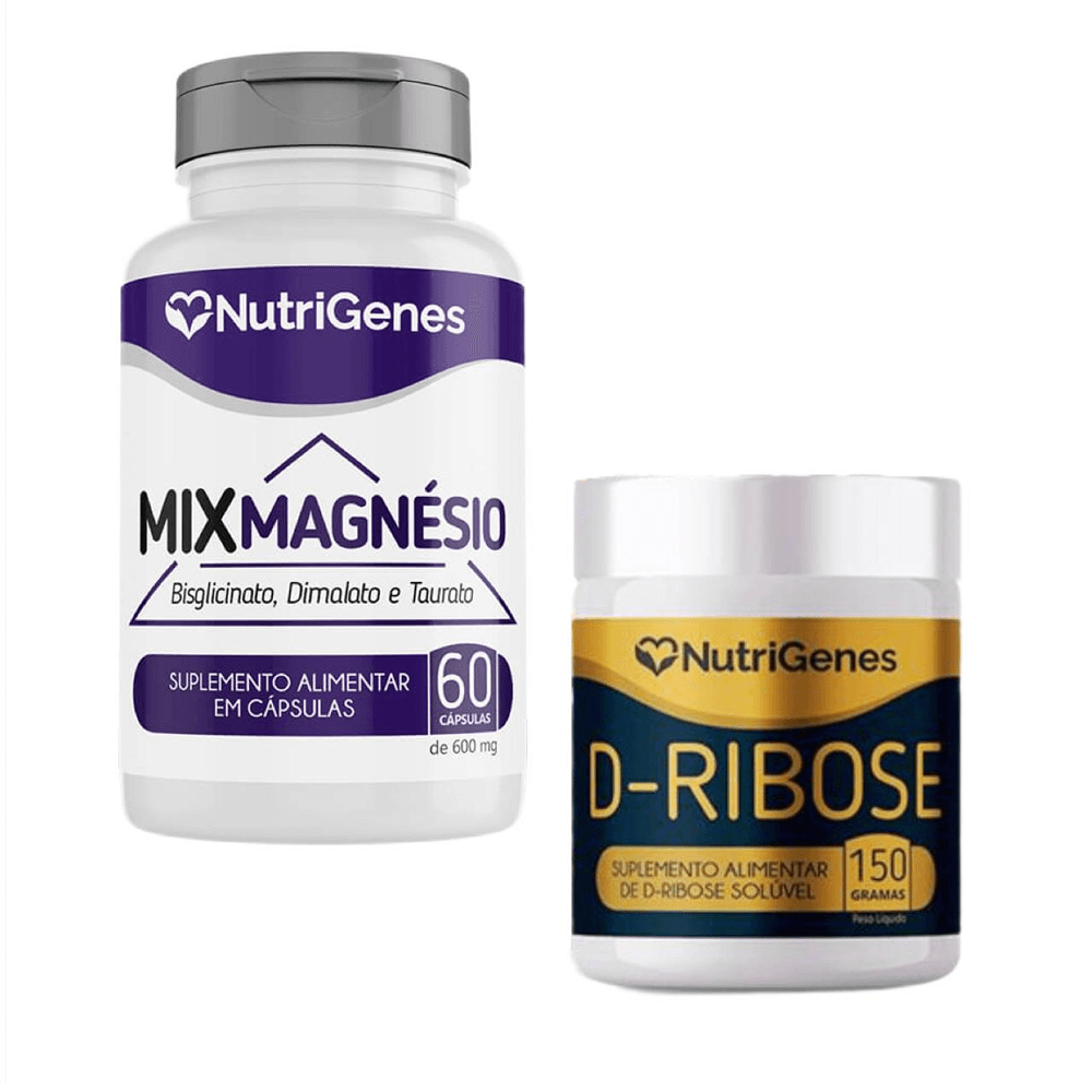 Mix Magnésio + D Ribose Atp Nutrigenes