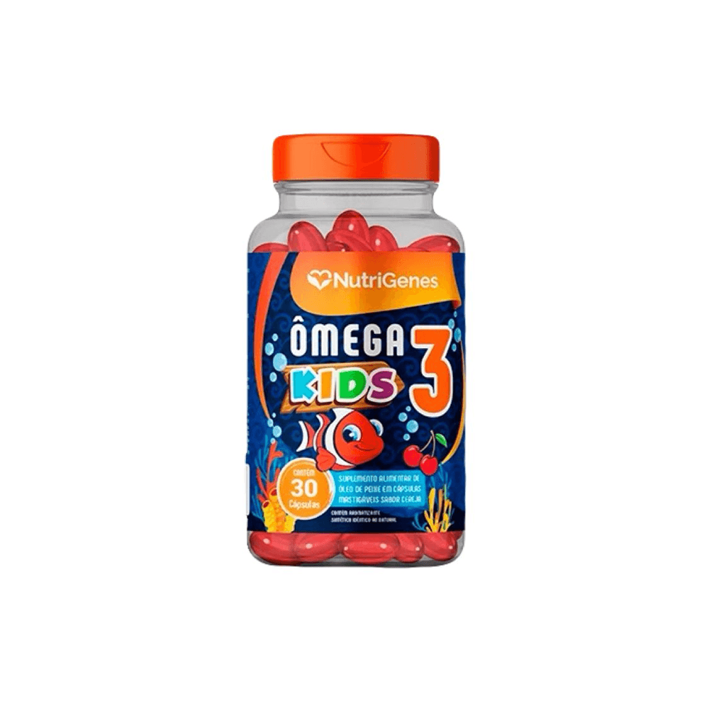 Ômega 3 Kids Mastigáveis Nutrigenes 30 Cápsulas