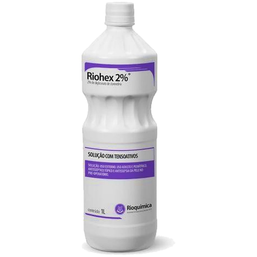 Riohex Degermante 2% com Tensoativos 1 litro